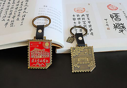 復(fù)古3D浮雕金屬鑰匙扣定制