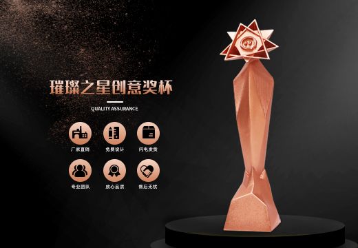 璀璨之星金屬創(chuàng)意獎(jiǎng)杯定制