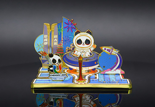 立體徽章金屬拼接擺件定制