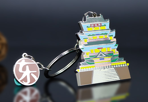 景區(qū)金屬鑰匙扣掛件定制