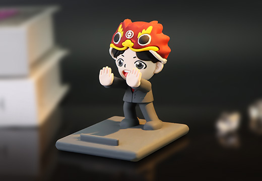 手機(jī)支架公仔擺件定制