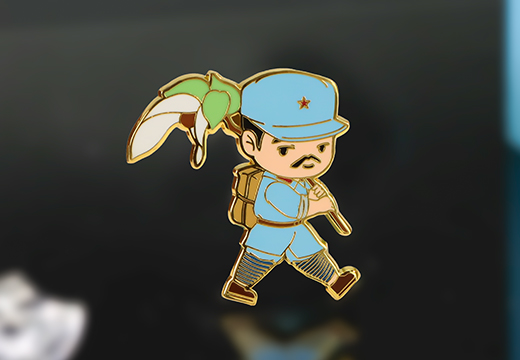 金屬琺瑯紅軍徽章定制