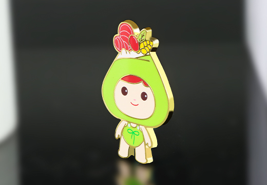 粽子金屬琺瑯徽章定制