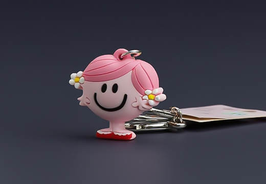 卡通軟膠鑰匙扣定制