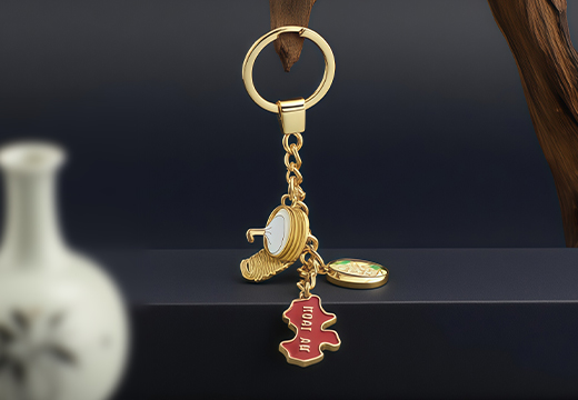 仿真食玩金屬鑰匙扣定制