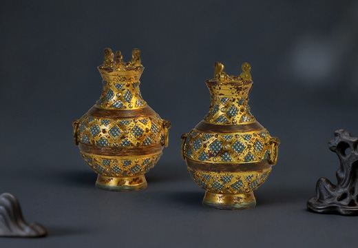 立體銅壺樹脂冰箱貼定制