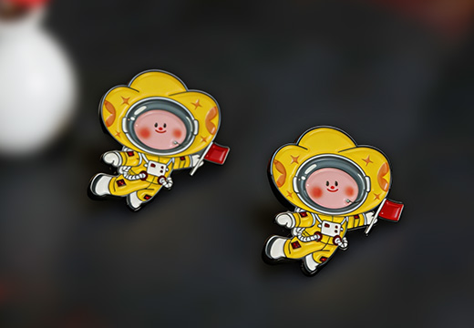太空人金屬徽章定制