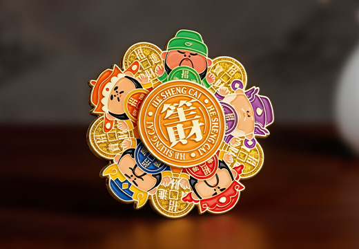 旋轉(zhuǎn)金屬烤漆冰箱貼定制